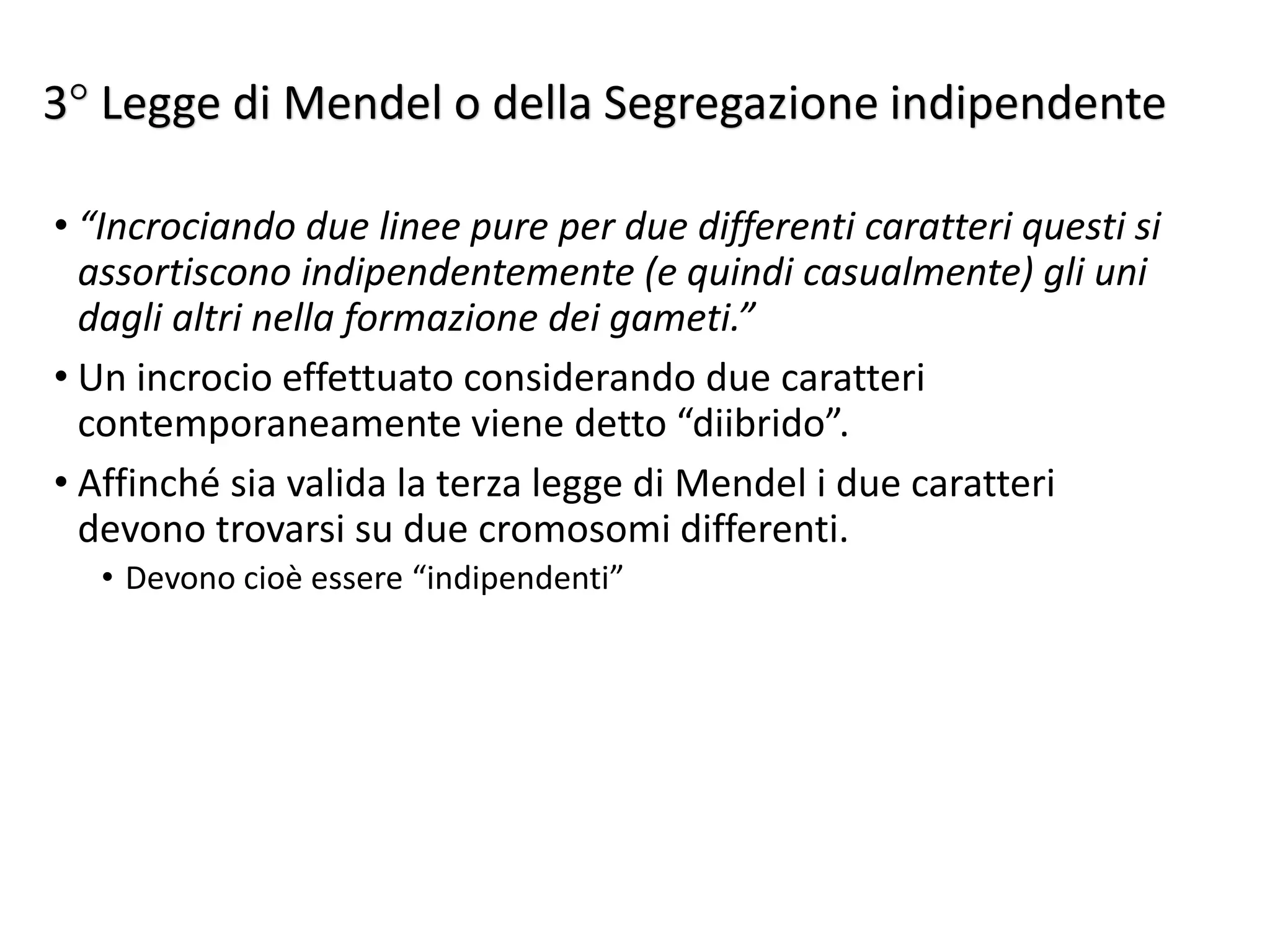 L'ereditarietà E Le Leggi Di Mendel Leggi di Mendel, le eccezioni e le patologie genetiche | PDF