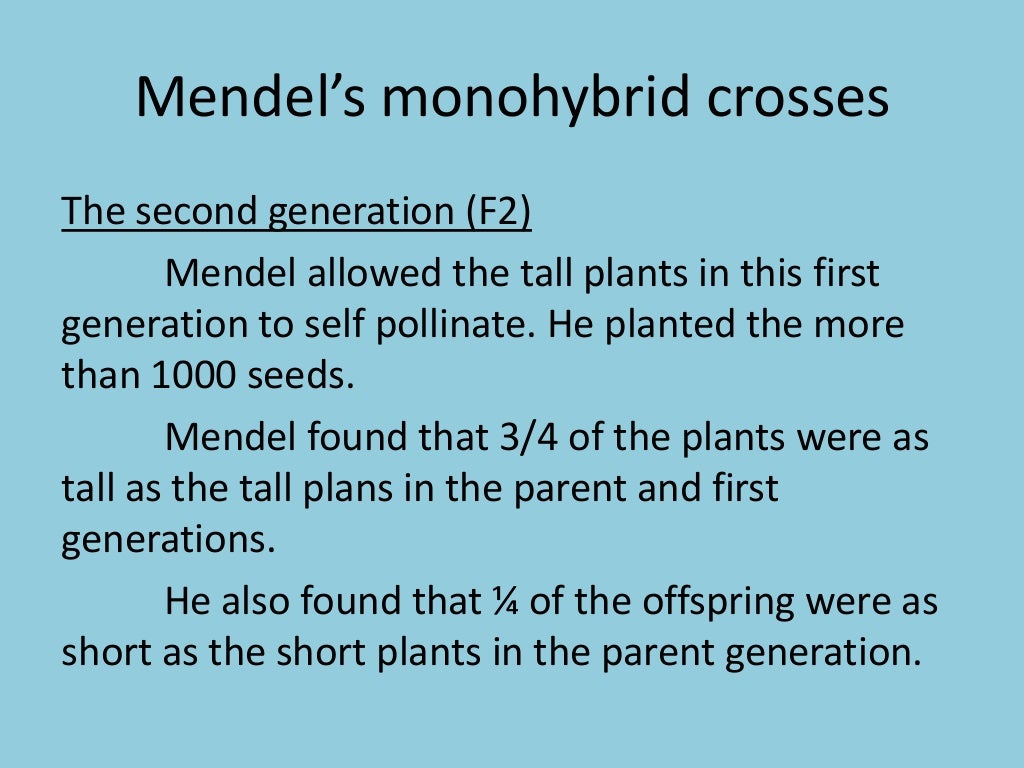 Mendel's laws of heredity