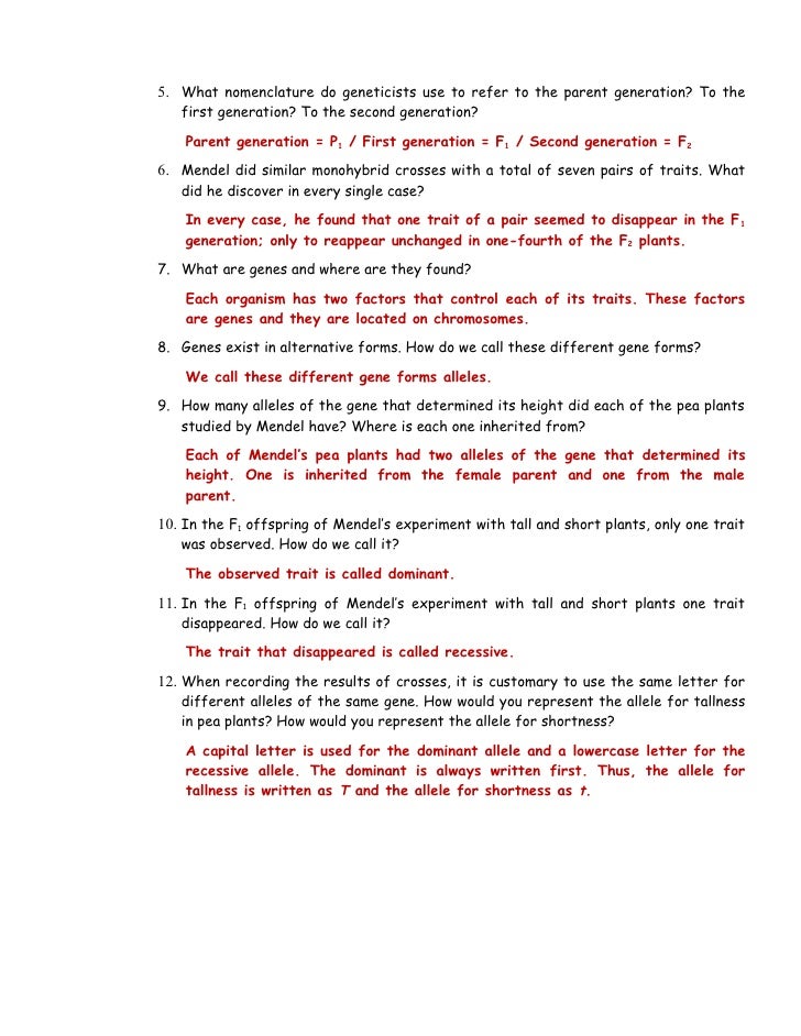 gregor-mendel-reading-worksheet