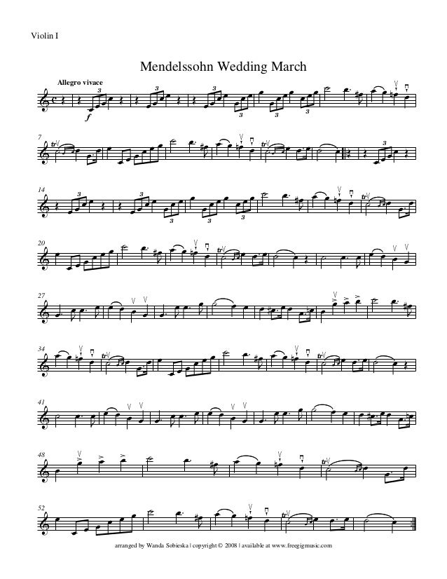 Mendelssohn Marcha Nupcial 1 Parts