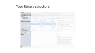 Your library structure
 
