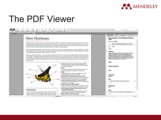 Mendeley Desktop Reference Manager | PDF