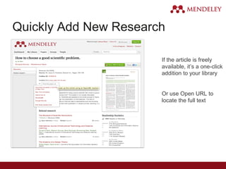 Mendeley Desktop Reference Manager | PDF