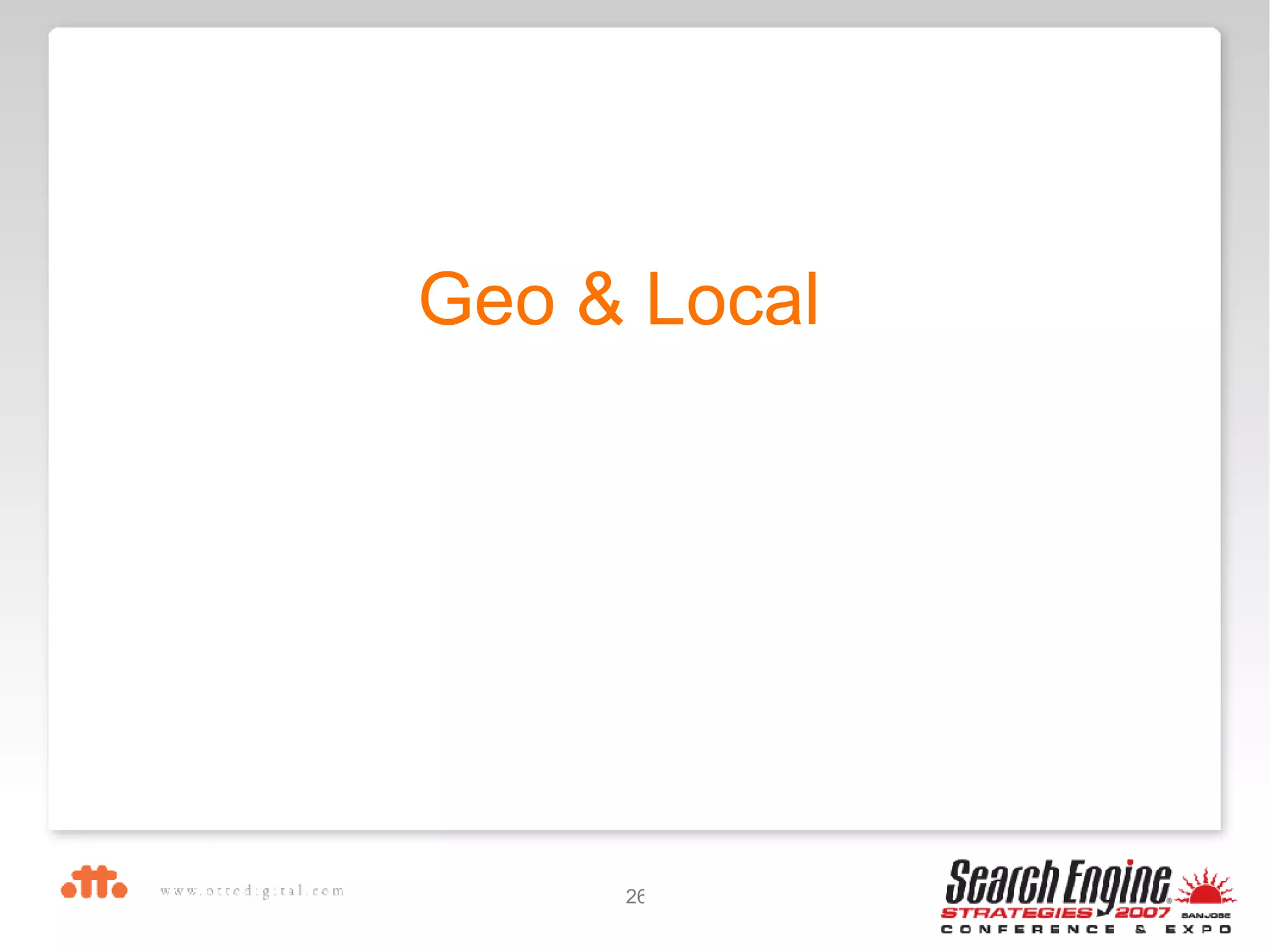 Geo & Local 