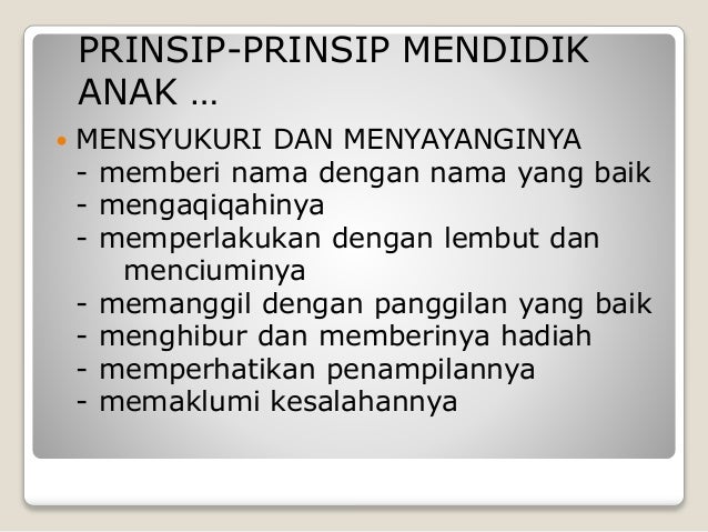 Mendidik anak ala rasulullah saw