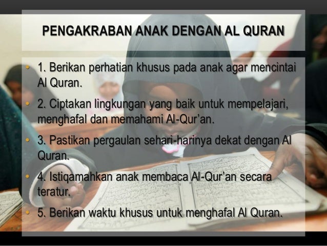 Hafidz Mendidik Quran Menjadi Anak