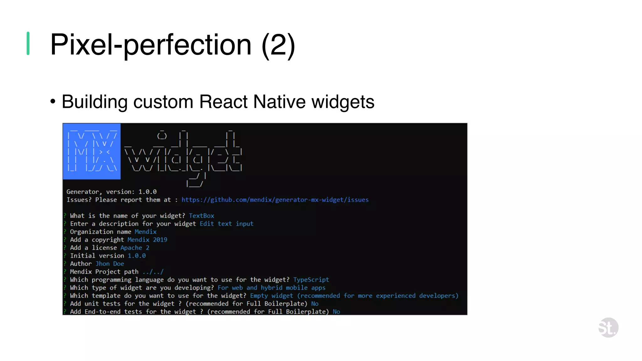 Pixel-perfection (2) • Building custom React Native widgets 