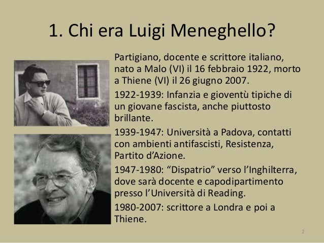 Il Luigi Che Scrisse I Piccoli I piccoli maestri di Luigi Meneghello