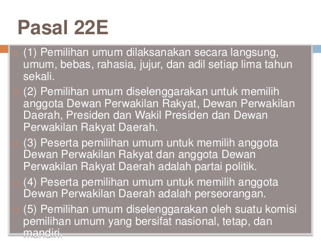 Menelaah UUD pasal 17 sampai 22