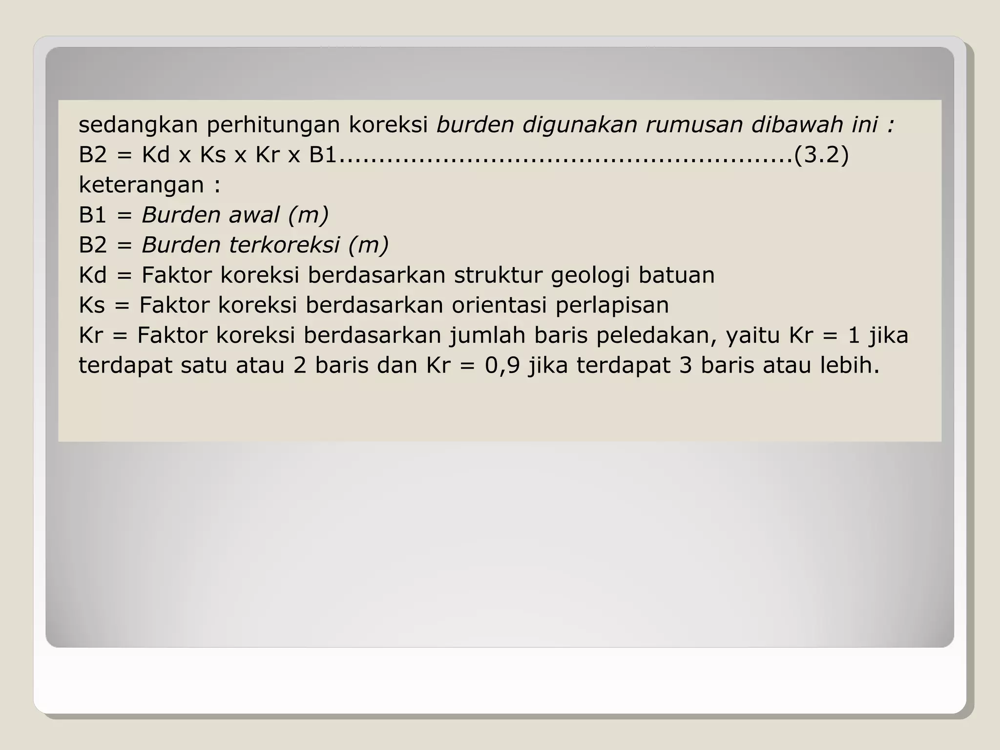 Menentukan lokasi pemboran dan peledakan | PPT