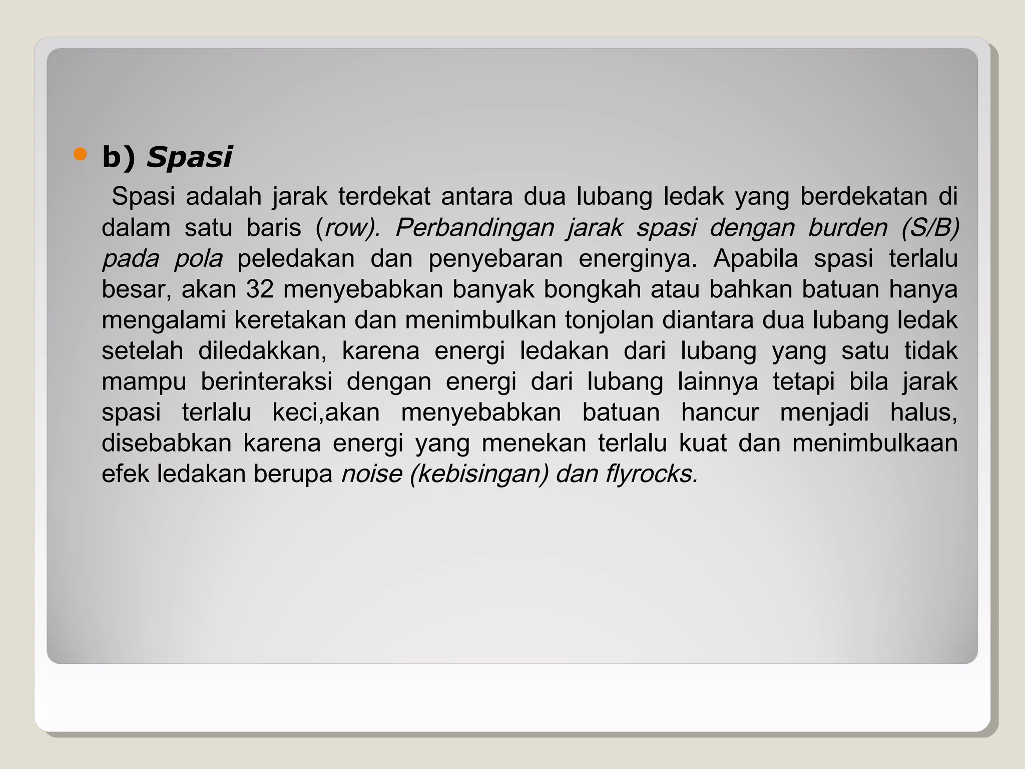 Menentukan lokasi pemboran dan peledakan | PPT