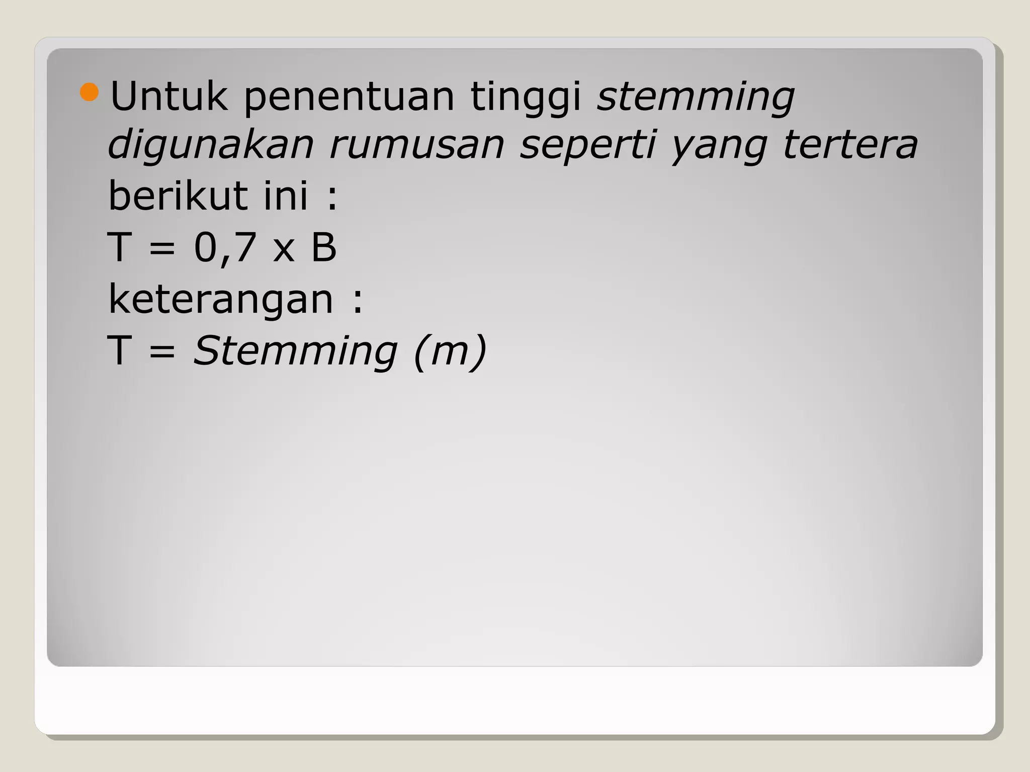 Menentukan lokasi pemboran dan peledakan | PPT