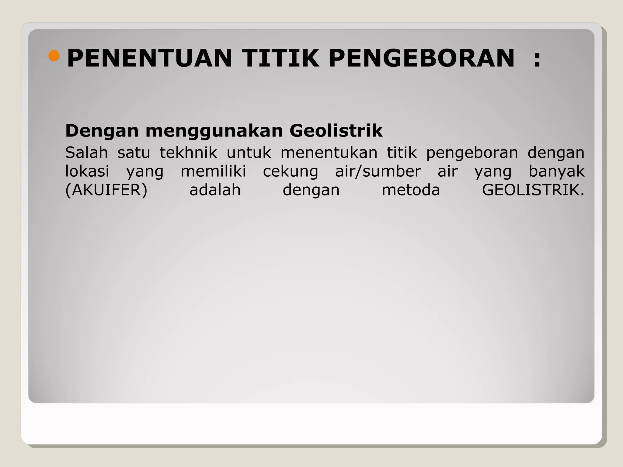 Menentukan lokasi pemboran dan peledakan | PPT