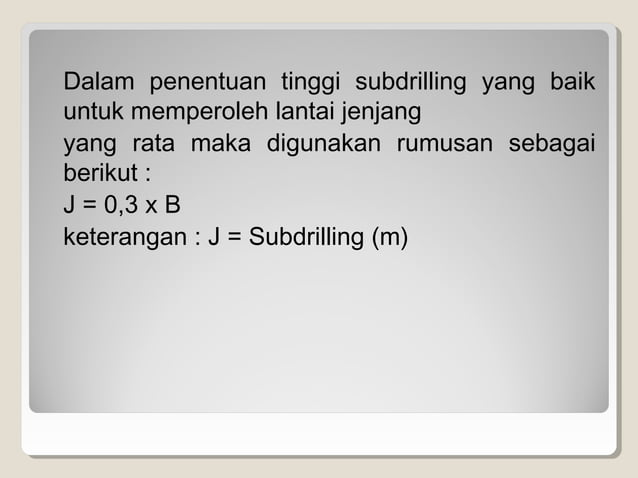 Menentukan lokasi pemboran dan peledakan | PPT