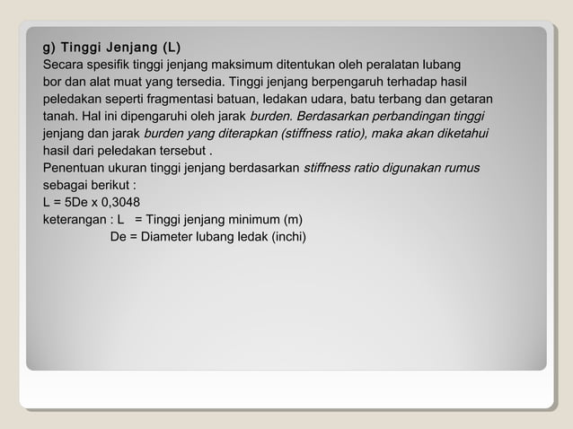 Menentukan lokasi pemboran dan peledakan | PPT