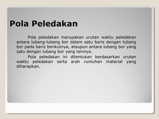 Menentukan lokasi pemboran dan peledakan | PPT