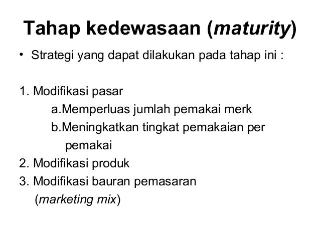Menentukan strategi produk