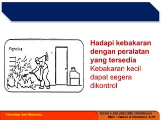 Teknologi dan RekayasaHadapikebakarandenganperalatan yang tersediaKebakarankecildapatsegeradikontrol