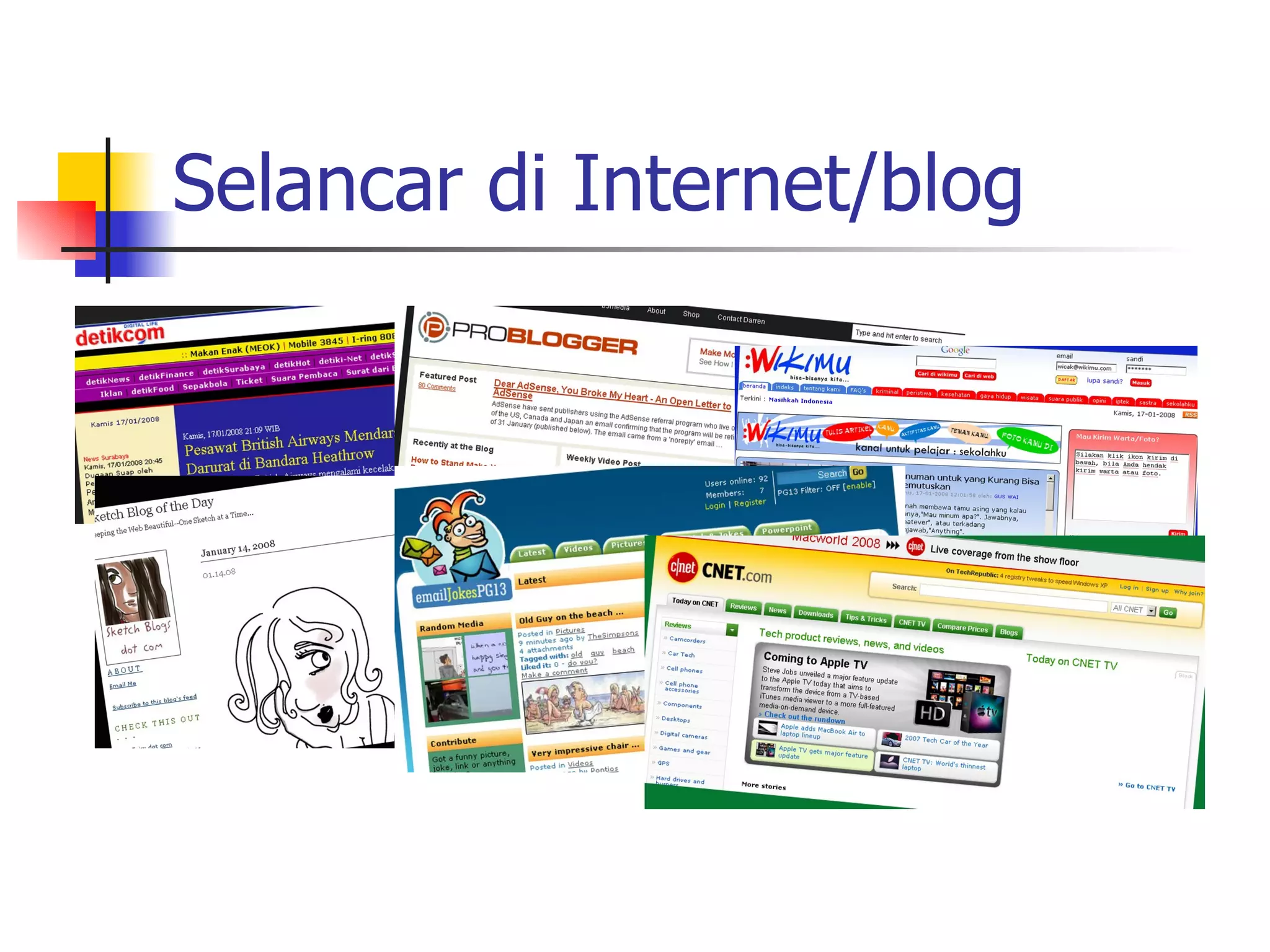 Selancar di Internet/blog 