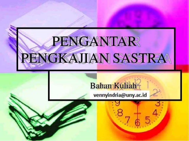 pengantar pengkajian sastra pengantar pengkajian sastra