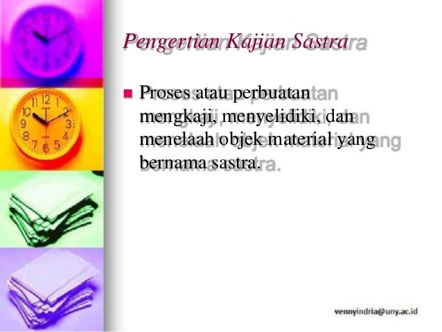Pengantar pengkajian sastra