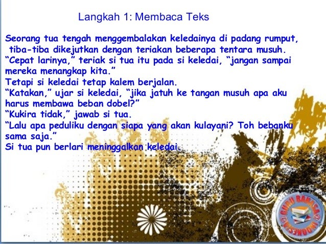 Menganalisis ciri kebahasaan teks anekdot