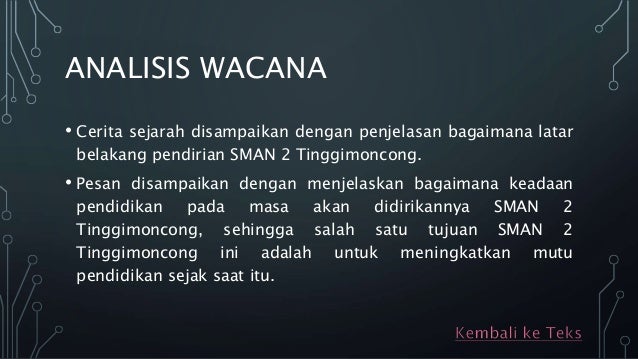 Analisis teks cerita sejarah Analisis teks cerita sejarah