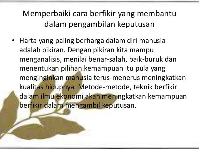 Mengapa Kita Harus Belajar Ilmu Ekonomi - Terkait Ilmu