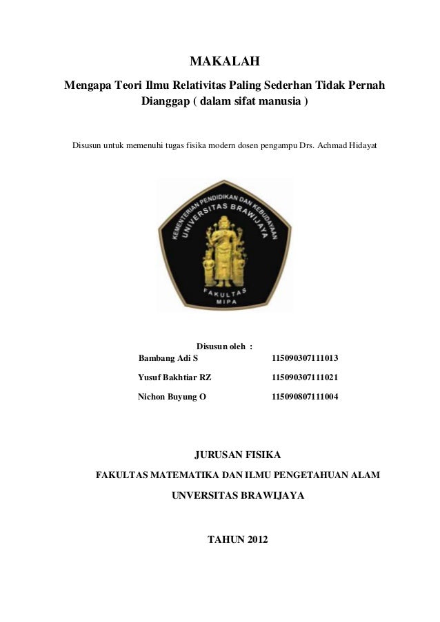 Mengapa Teori Ilmu Relativitas Paling Sederhana Tidak Pernah Dianggap