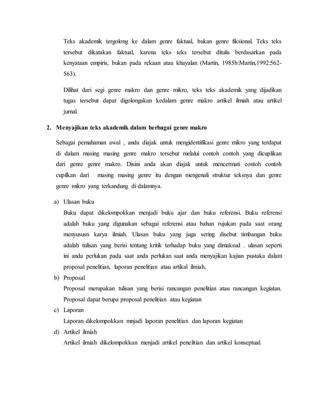 Mengeksplorasi teks akademik dalam genre makro