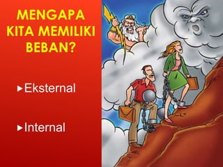 MENGAPA
KITA MEMILIKI
BEBAN?
Eksternal
Internal
 