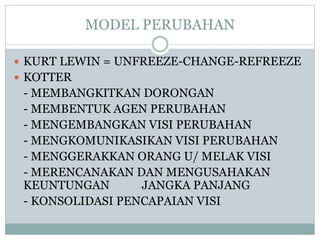 Mengelola perubahan organisasi | PPTX