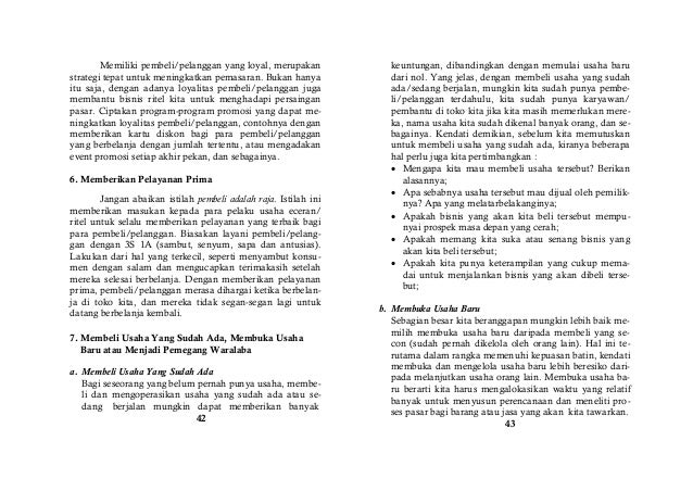 Mengelola Usaha Eceran Ritel Bag 1