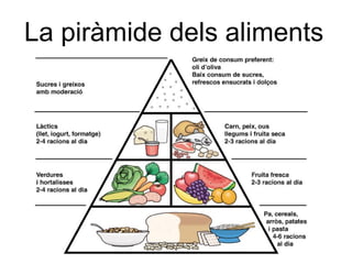 La piràmide dels aliments 
 