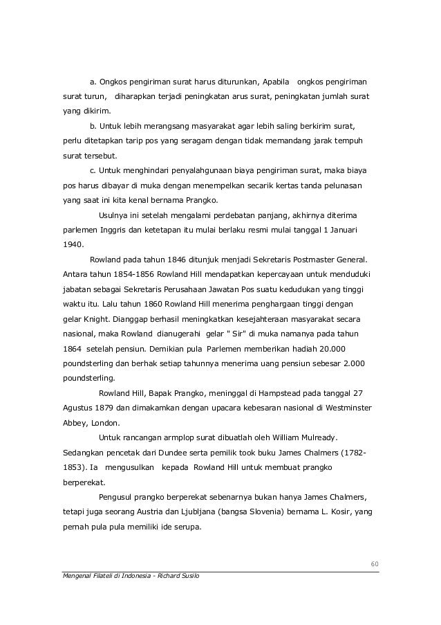 mengajar pindah surat indonesia di filateli Mengenal