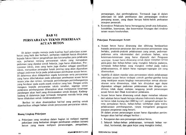 Mengenal Acuan Beton Bertulang
