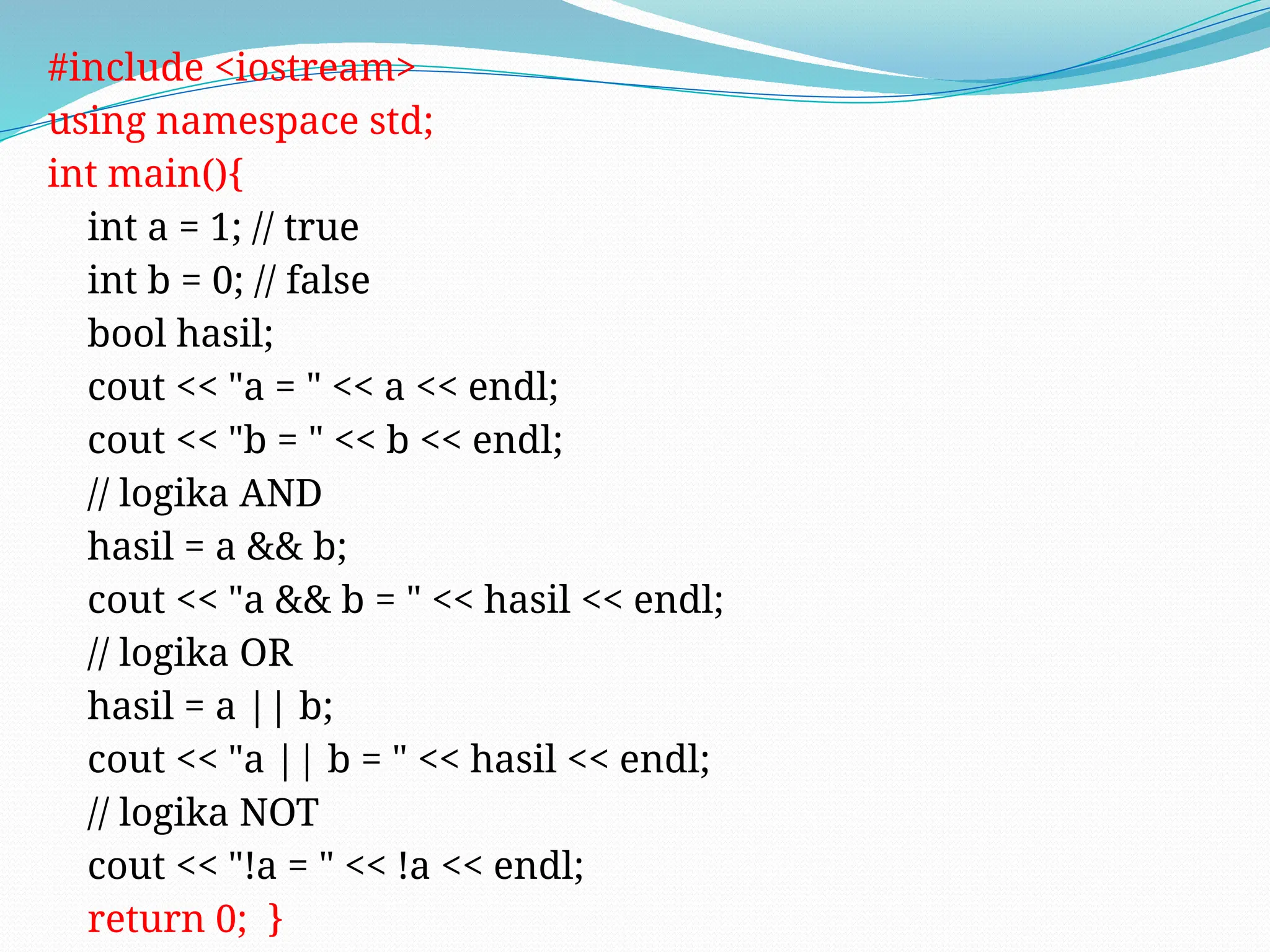 Mengenal C++ koding yang simple dan interaktif bagi siswa sma dan ...