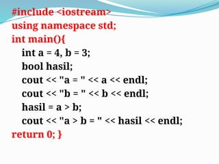 Mengenal C++ koding yang simple dan interaktif bagi siswa sma dan ...