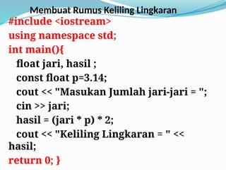 Mengenal C++ koding yang simple dan interaktif bagi siswa sma dan ...