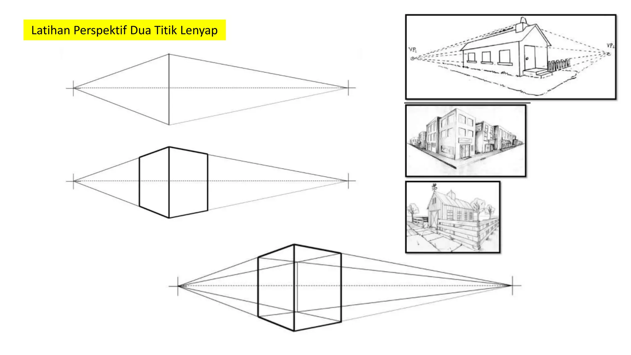 Mengenal cara menggambar dengan teknik perspektif | PPTX