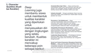 Konsep Dasar dan Penerapan Deep Learning dalam Pendidikan Dasar | PPTX