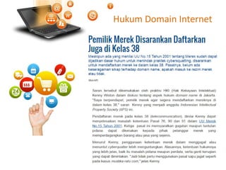 Hukum Domain Internet
 