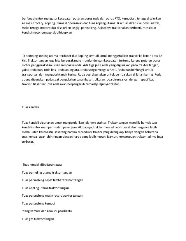 Mengenal hand traktor