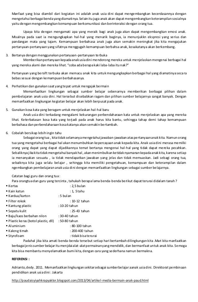 Mengenalkan sains pada anak pra sekolah