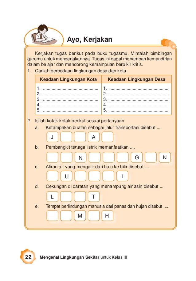 Soal Ips Kelas 3 Sd Materi Lingkungan Alam Dan Buatan Jawabanku Id