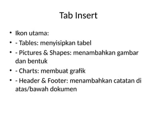 Ikon Table Elearning Mengenal_Menu_dan_Ikon_Tab_Ribbon.pptx TIK | PPTX