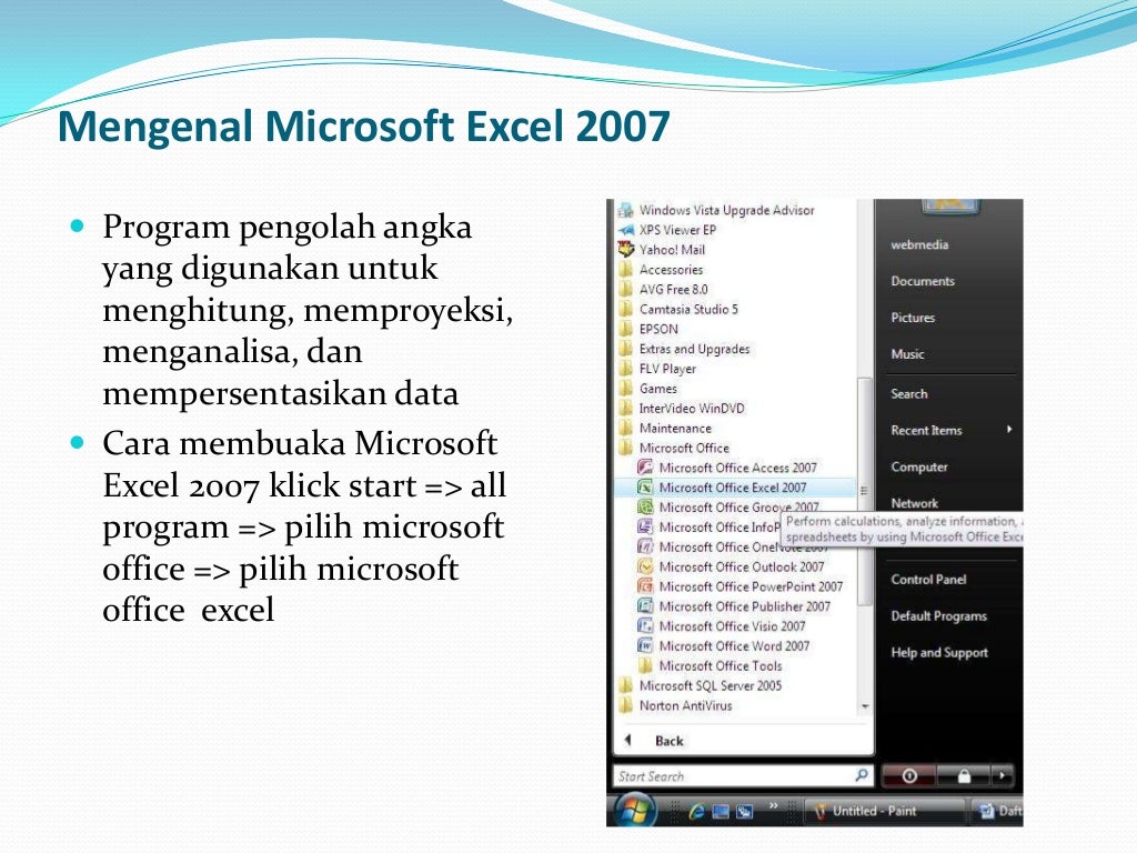 Excel 2007 windows 10