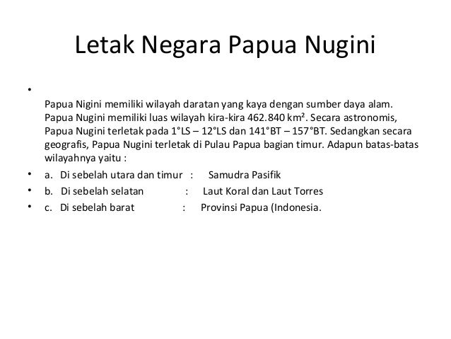 Mengenal negara papua nugini