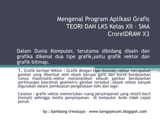Mengenal program aplikasi grafis | PPT