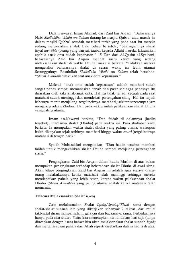 Mengenal Shalat Sunnah Isyraq